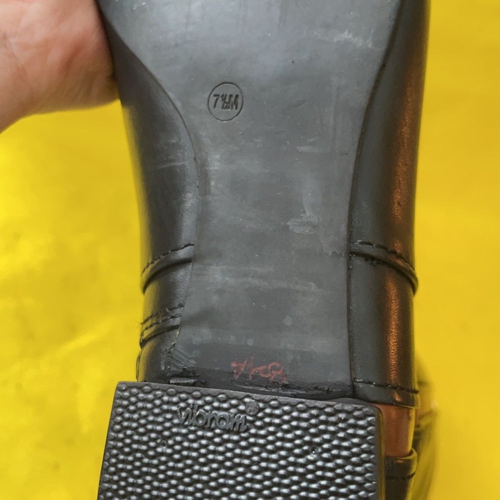 Black/brown Tory Burch leather riding boots - Picture 12 of 15